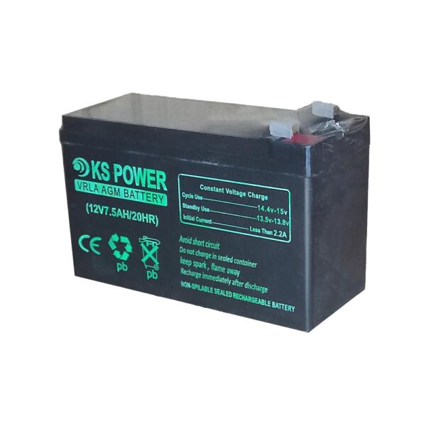 باتری دزدگیر 7 آمپر مدل KS POWER 12V-7/2AH